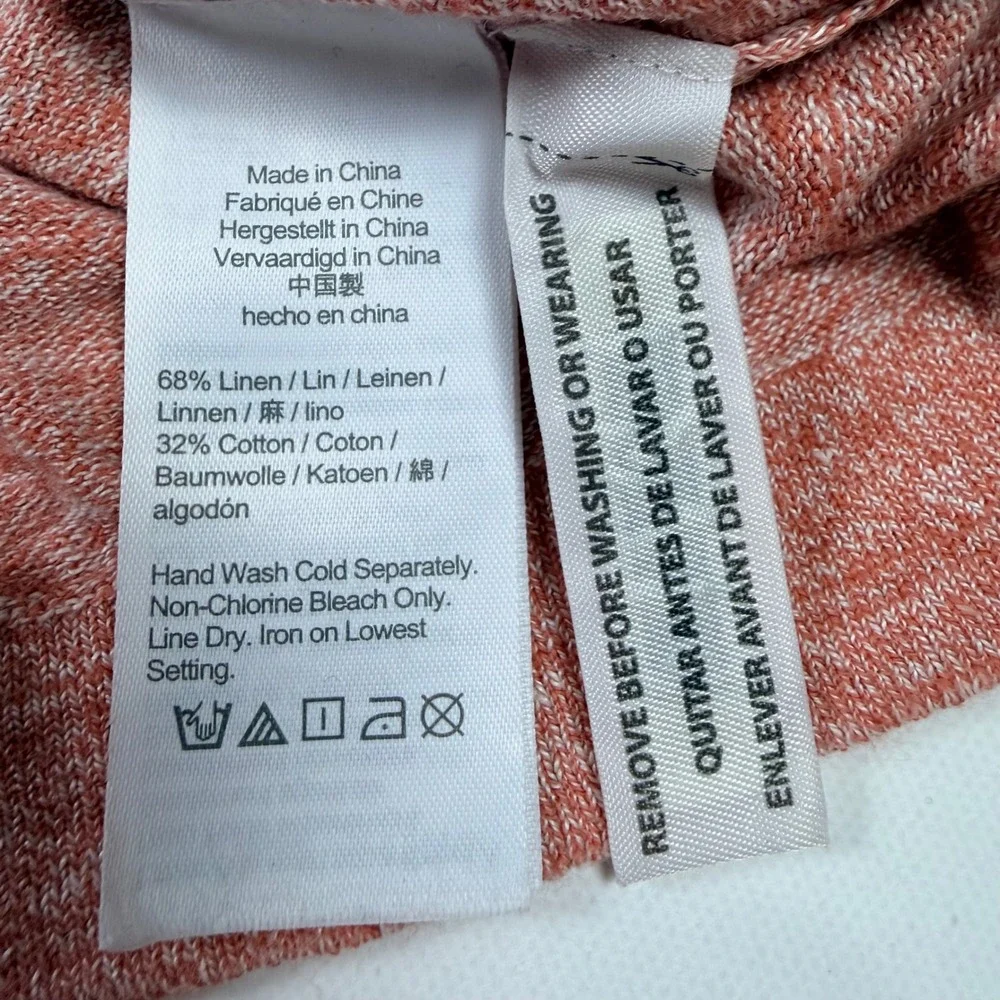 J. Crew Re-Imagined Sweater‎ Mens L Coral Pink NWOT AX848 Crewneck Knit